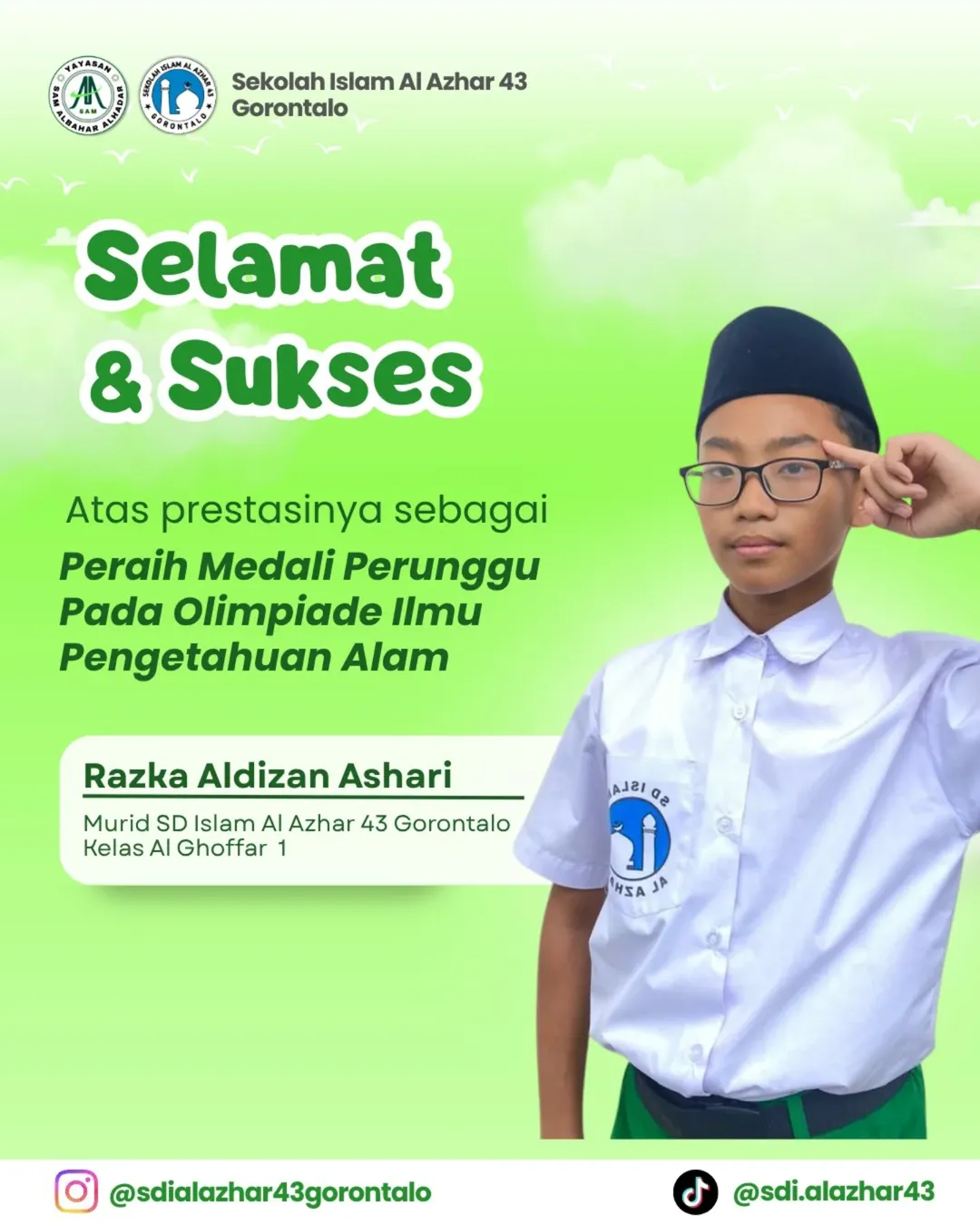 Peraih Medali Perunggu dalam ajang Olimpiade Ilmu Pengetahuan Alam (IPA)